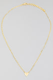 Mini Heart Pendant Necklace  (gold)
