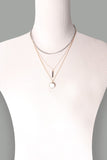 Multi Layer Bar/Coin mixed Necklace (gold/silver)