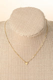 Mini Heart Pendant Necklace  (gold)