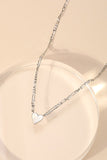 Mini Heart Pendant Necklace  (silver)