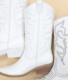 Casual Western Boots (white)