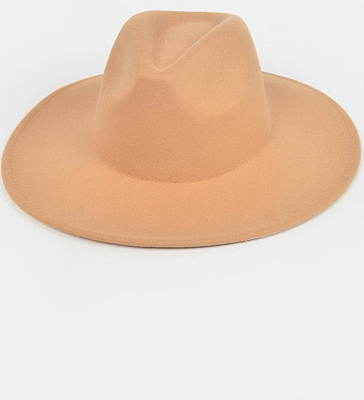 Simple fedora hat (camel)