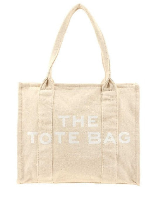 Medium "The Tote Bag" vintage bag (light tan)
