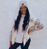 Yuma Corduroy Aztec Shacket (beige cream)