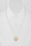 Around Town dainty circle pendant necklace (gold) - Mint Boutique