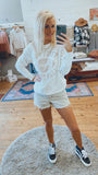 But First Football Graphic Sweatshirt (ivory)