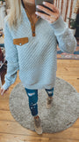 Jens quilted pullover (heather grey)