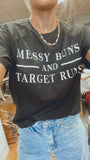 Messy Bun Target Run T (black)