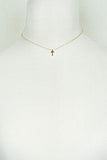 Delicate Cross charm Necklace (gold) - Mint Boutique