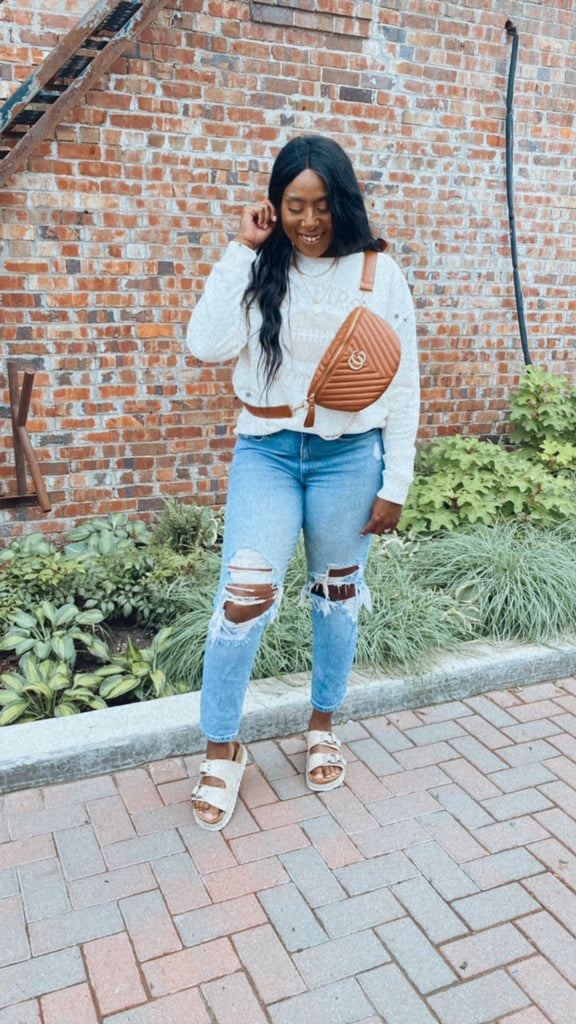 But First Football Graphic Sweatshirt (ivory)