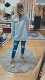 Jens quilted pullover (heather grey)