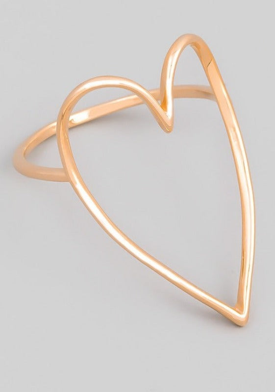 Heart Cut Out Ring (rose gold)