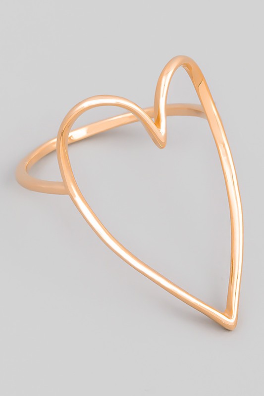 Heart Cut Out Ring (rose gold)