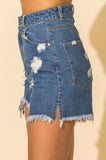 Pamela vintage high rise frayed shorts (denim)
