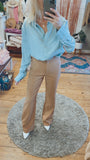 Laurel bootcut trouser pant (tan)
