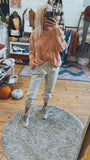 Faith ultra soft cable knit sweater (blush)