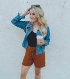Danessa Sweater Short (camel)