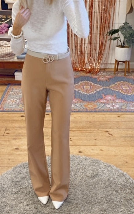 Laurel bootcut trouser pant (tan)