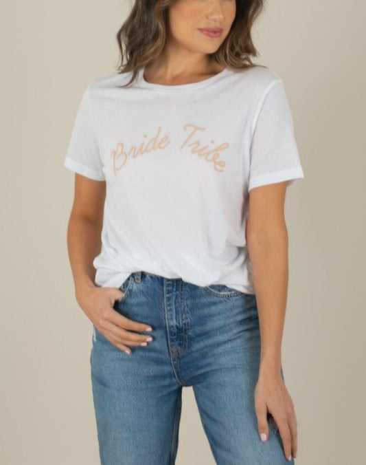 Bride Tribe tee (white) - Mint Boutique