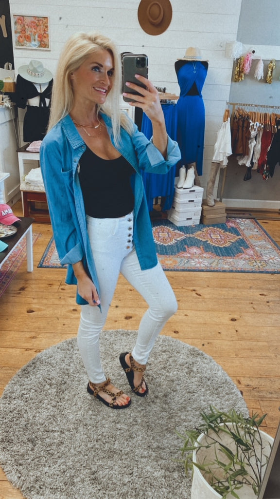 Sasha All American chambray buttun-up (denim)