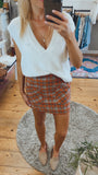 Lightswitch sleeveless fluffy sweater (ivory)