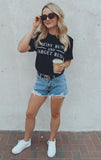 Messy Bun Target Run T (black)