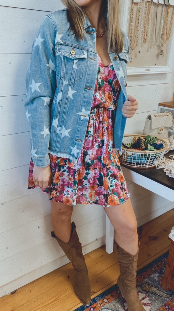 She's a star denim jacket (medium denim)