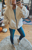 Republic sherpa jacket (beige)