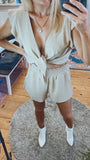 Shoreline Frill Tie Top & Shorts Set