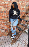 But First Football Graphic Sweatshirt (black)