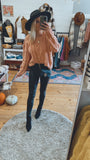 Faith ultra soft cable knit sweater (blush)