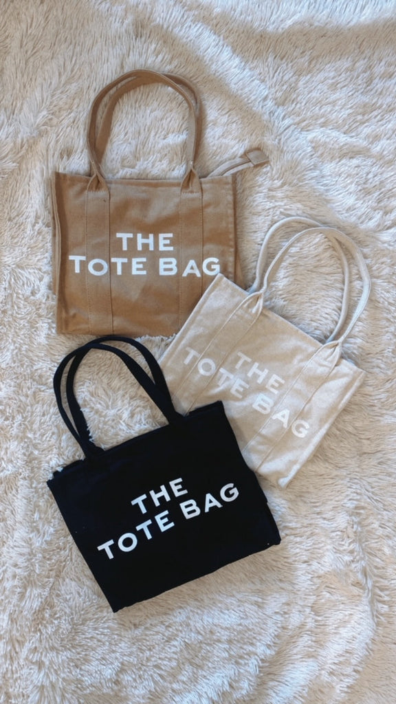 Medium "The Tote Bag" vintage bag (black)